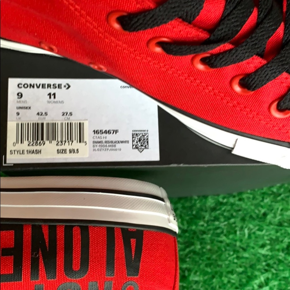 Converse CTAS Hi enamel red/black/white men’s - Picture 16 of 16